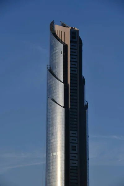 ドバイ アラブ首長国連邦 2月20日 ドバイのJaddafウォーターフロントのD1タワー 2023年2月20日に見られるように — ストック写真