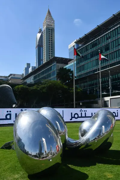 Dubai Emirati Arabi Uniti Feb Sculpture Park Dubai International Financial — Foto Stock