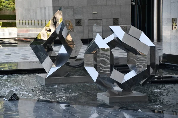 Dubai Emirati Arabi Uniti Feb Sculpture Park Dubai International Financial — Foto Stock