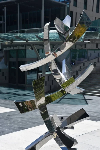 Dubai Emirados Árabes Unidos Feb Sculpture Park Dubai International Financial — Fotografia de Stock