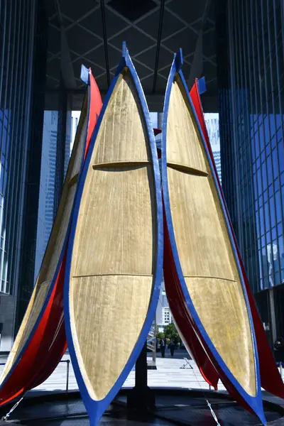Dubai Emiratos Árabes Unidos Febrero Parque Esculturas Centro Financiero Internacional — Foto de Stock