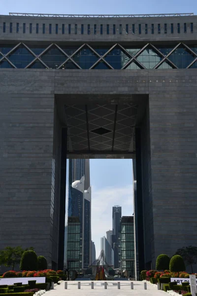 Dubai Emirati Arabi Uniti Feb Gate Principale Edificio Del Dubai — Foto Stock