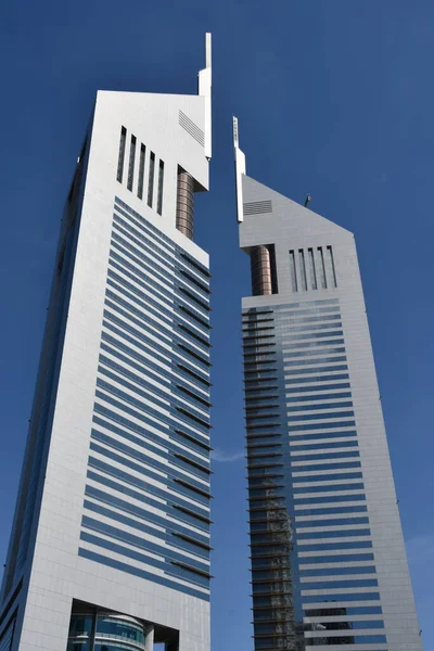 Dubai Émirats Arabes Unis Février Emirates Towers Dubaï Émirats Arabes — Photo