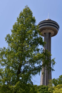 28 Mayıs 2023 'te Kanada' nın Ontario kentindeki Niagara Şelalesi 'ndeki Skylon Kulesi' nde görüldü..