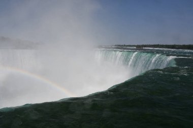 Niagara falls bir gökkuşağı ile