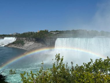 Niagara falls bir gökkuşağı ile