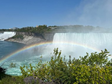 Niagara falls bir gökkuşağı ile