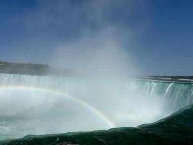 Niagara falls bir gökkuşağı ile