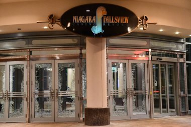 28 Mayıs 2023 'te Kanada, Ontario' daki Niagara Şelalesi 'nde Fallsview Casino Resort' u görüldü..