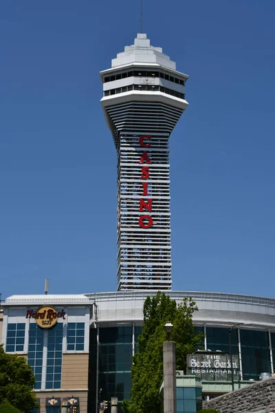 Niagara Falls Maj Casino Tower Oneida Tower Kodak Tower Nad — Zdjęcie stockowe