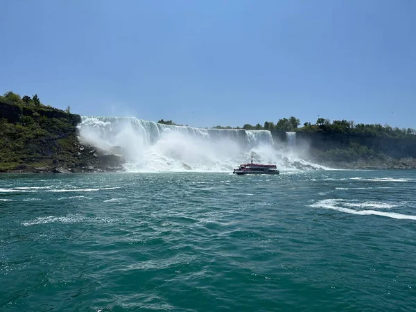 Wodospad American Falls Wodospad Bridal Veil Falls Część Wodospadu Niagara — Zdjęcie stockowe