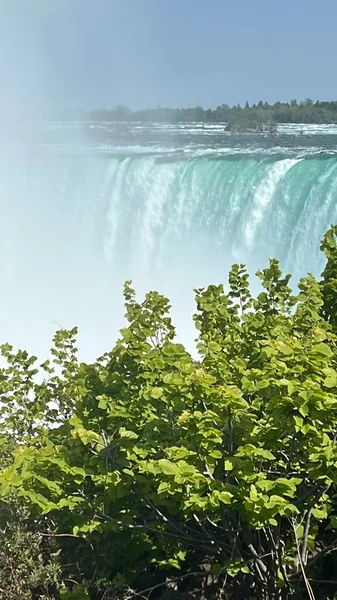 Horseshoe Falls Součást Niagarských Vodopádů Mezi Usa Kanadou — Stock fotografie
