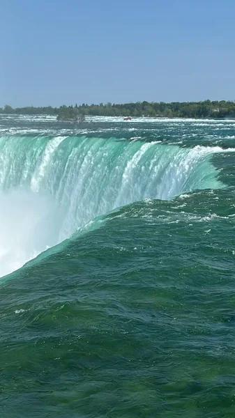 Horseshoe Falls Del Niagarafallen Mellan Usa Och Kanada — Stockfoto