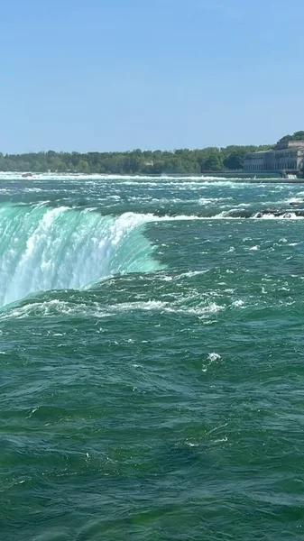 Falls Horseshoe Μέρος Του Νιαγάρα Falls Μεταξύ Ηπα Και Καναδά — Φωτογραφία Αρχείου