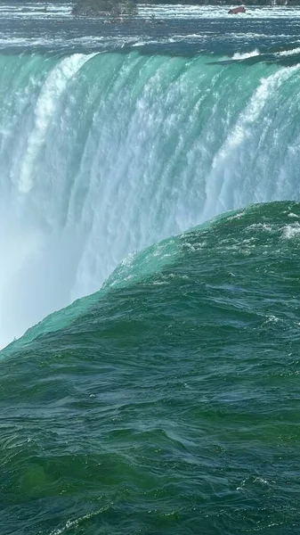 Horseshoe Falls Parte Das Cataratas Niágara Entre Eua Canadá — Fotografia de Stock