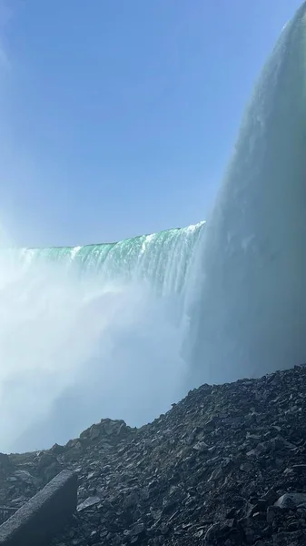 Horseshoe Falls Onderdeel Van Niagara Falls Tussen Usa Canada — Stockfoto