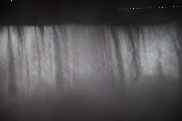 Utsikt Över Niagarafallen Natten — Stockfoto