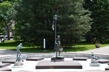 Niagara Şelalesi 'nde Çiçek Şelalesi, Ontario, Kanada, 28 Mayıs 2023' te görüldüğü gibi..