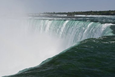 Niyagara Şelalesi 'nin bir parçası olan Horseshoe Şelalesi, ABD ve Kanada arasında.
