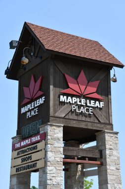 Niagara Şelalesi, Ontario, Kanada 'daki Maple Leaf Place, 28 Mayıs 2023.