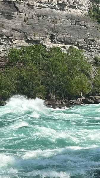 Widok Rapids White Water Walk Nad Wodospadem Niagara Ontario Kanada — Zdjęcie stockowe