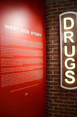 NEW YORK NY - 14 Mayıs: Manhattan, New York 'ta Broadway Müzesi, 14 Mayıs 2023.