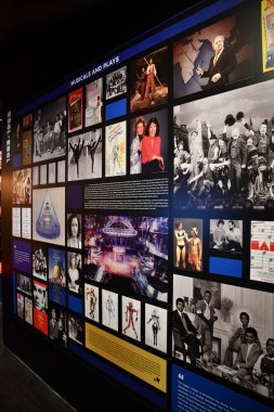 NEW YORK NY - 14 Mayıs: Manhattan, New York 'ta Broadway Müzesi, 14 Mayıs 2023.