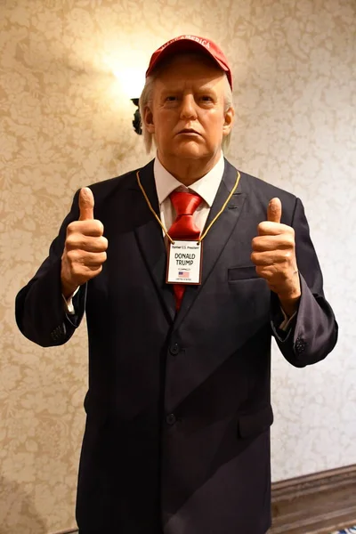 Niagara Falls Maj Donald Trump Staty Vid Louis Tussauds Vaxbruk — Stockfoto
