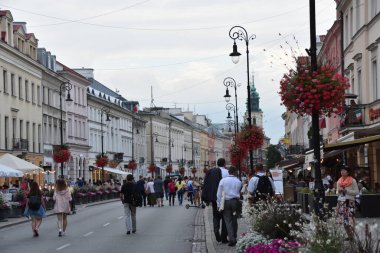 10 Ağustos 2019 'da Polonya' nın Varşova şehrinde görüldüğü üzere, VARŞAN, POLAND.