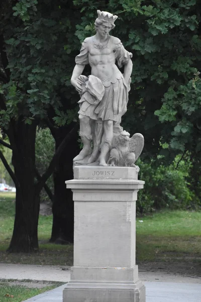 Warsaw Pologne Août Sculptures Grès Rococo Jardin Saxon Varsovie Pologne — Photo