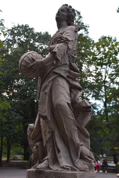 Warsaw Pologne Août Sculptures Grès Rococo Jardin Saxon Varsovie Pologne — Photo