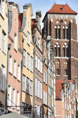 GDANSK, POLAND - 19 AUG: 19 Ağustos 2019 'da Polonya' nın Gdansk kentinde Aziz Mary Bazilikası.