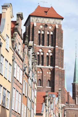 GDANSK, POLAND - 19 AUG: 19 Ağustos 2019 'da Polonya' nın Gdansk kentinde Aziz Mary Bazilikası.