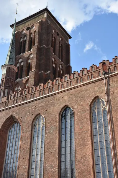 Gdansk Poland Aug Базиліка Святої Марії Успіння Пресвятої Богородиці Гданську — стокове фото