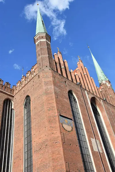 Gdansk Lengyelország Aug Boldogságos Szűz Mária Mennybemenetele Bazilika Gdanskban Lengyelországban — Stock Fotó