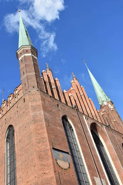 Gdansk Polônia Agosto Basílica Santa Maria Assunção Bem Aventurada Virgem — Fotografia de Stock