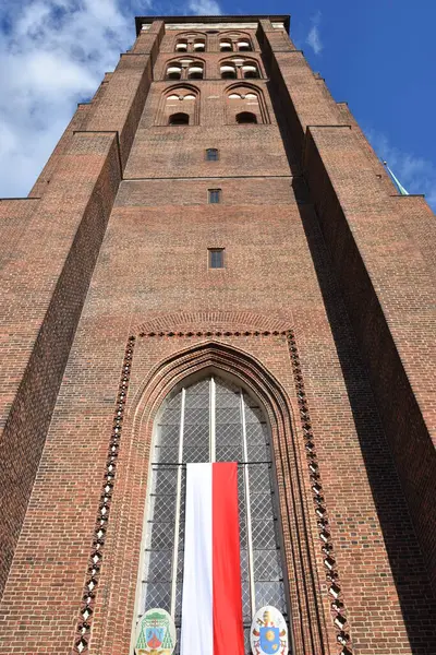 Gdansk Polônia Agosto Basílica Santa Maria Assunção Bem Aventurada Virgem — Fotografia de Stock