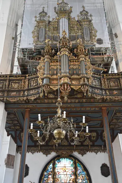 GDANSK, POLAND - 19 AUG: 19 Ağustos 2019 'da Polonya' nın Gdansk kentinde Aziz Mary Bazilikası.