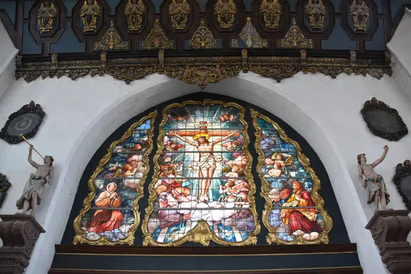 Gdansk Poland Aug Базиліка Святої Марії Успіння Пресвятої Богородиці Гданську — стокове фото