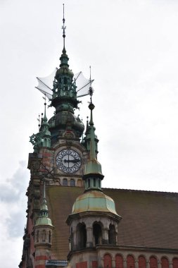 GDANSK, POLAND - 19 AUG; Polonya 'nın Gdansk kentindeki Gdansk Müzesi (Main Town Hall), 19 Ağustos 2019.