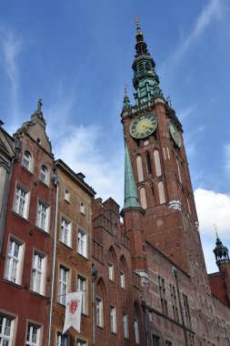 GDANSK, POLAND - 19 AUG; Polonya 'nın Gdansk kentindeki Gdansk Müzesi (Main Town Hall), 19 Ağustos 2019.
