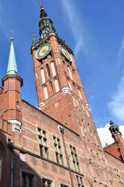 GDANSK, POLAND - 19 AUG; Polonya 'nın Gdansk kentindeki Gdansk Müzesi (Main Town Hall), 19 Ağustos 2019.