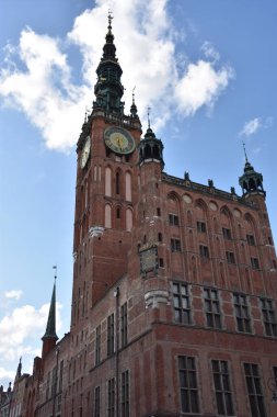 GDANSK, POLAND - 19 AUG; Polonya 'nın Gdansk kentindeki Gdansk Müzesi (Main Town Hall), 19 Ağustos 2019.
