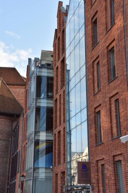 GDANSK, POLAND - 19 Ağustos 2019 'da Polonya' nın Gdansk kentindeki Ulusal Denizcilik Müzesi.