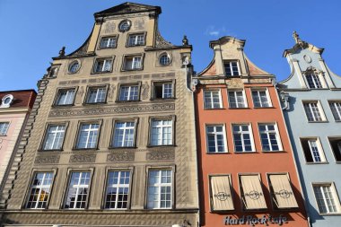 GDANSK, POLAND - 19 Ağustos 2019 'da Polonya' nın Gdansk şehrinde görüldüğü gibi.