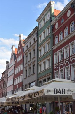 GDANSK, POLAND - 19 Ağustos 2019 'da Polonya' nın Gdansk şehrinde görüldüğü gibi.