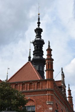 GDANSK, POLAND - 19 Ağustos 2019 'da Polonya' nın Gdansk şehrinde görüldüğü gibi.