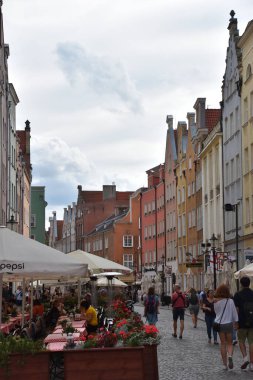 GDANSK, POLAND - 19 Ağustos 2019 'da Polonya' nın Gdansk şehrinde görüldüğü gibi.