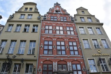 GDANSK, POLAND - 19 Ağustos 2019 'da Polonya' nın Gdansk şehrinde görüldüğü gibi.