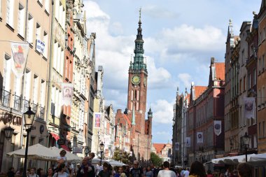 GDANSK, POLAND - 19 Ağustos 2019 'da Polonya' nın Gdansk şehrinde görüldüğü gibi.